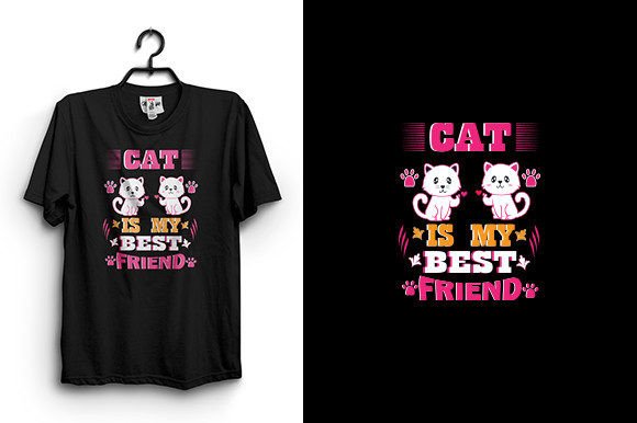 Cat is My Best Friend T Shirt Design Graphics