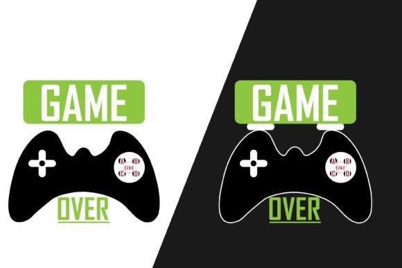 Game Over T-shirt Design: Graphics & Print Templates