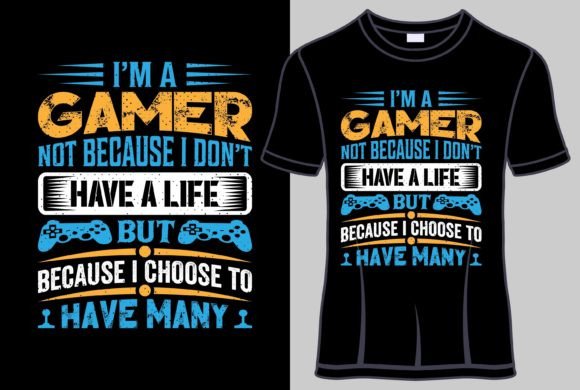 Gamer Slogan Typography Design Review