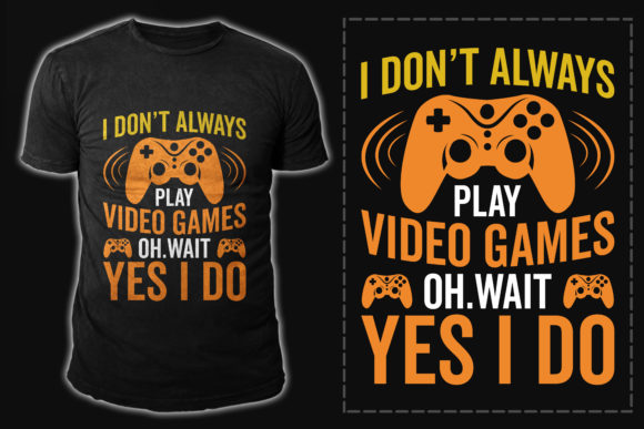 Gamer T-Shirt SVG Graphics for Designers