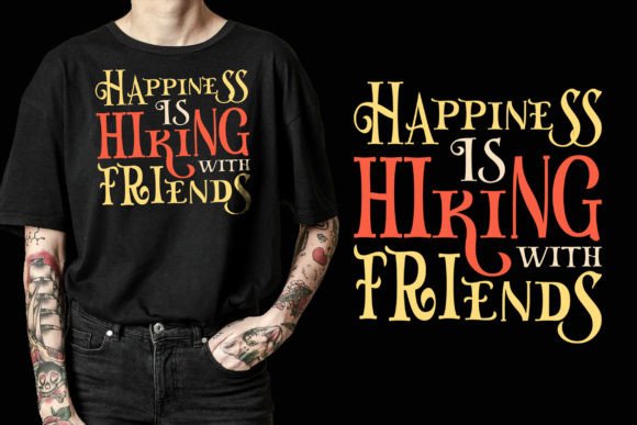 Hiking Friends T-Shirt Graphics for Designers