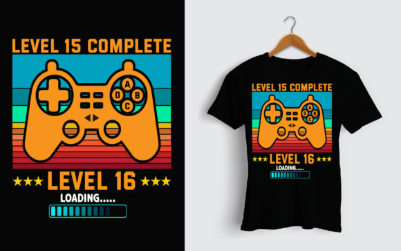 Level 15 Gamer Graphics & Print Templates