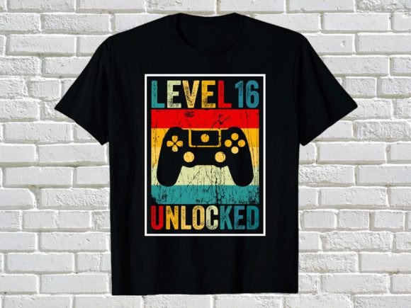 LEVEL 16 UNLOCKED Graphics for T-Shirt Designs