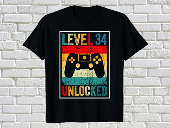 LEVEL 34 UNLOCKED: Graphics for T-Shirt Designs
