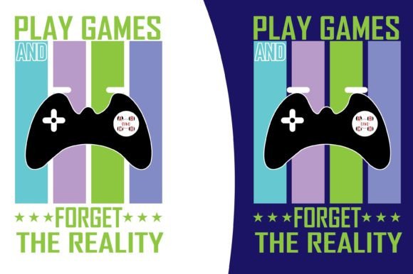 Play Games T-shirt Design: Graphics & Print Templates