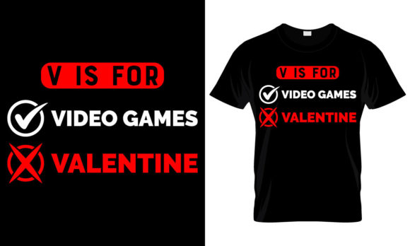 V is for Video Games: Graphics & T-Shirt Designs